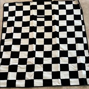 Vans Black and White Checkered Blanket